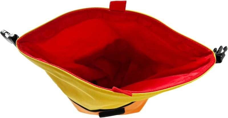 SESH Chalk Bucket - Large Size Chalk Bag for Climbing & Bouldering with Magnetic Closure, 4 Brush Holders, & 2 Side Pockets with Mesh Organizer - Durable - Image 3